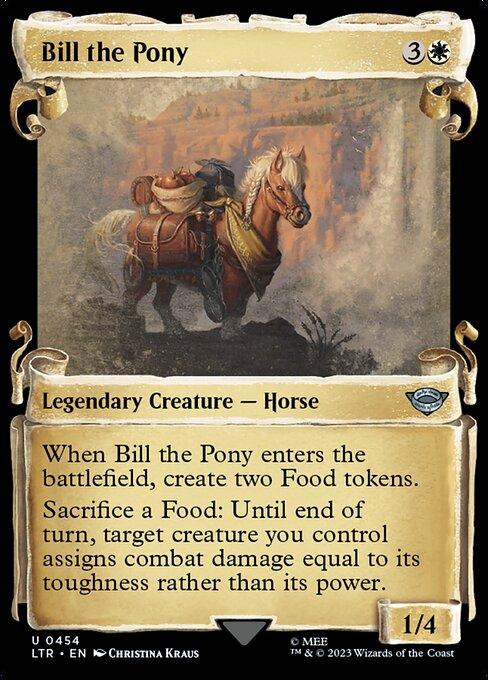 [Foil] LTR 454 Bill the Pony (0454 - Scroll Showcase - Silver Foil) U
