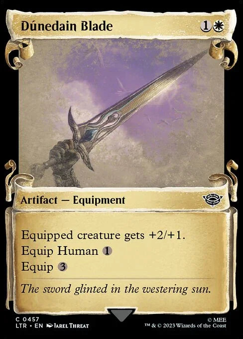 [Foil] LTR 457 Dunedain Blade (0457 - Scroll Showcase - Silver Foil) C