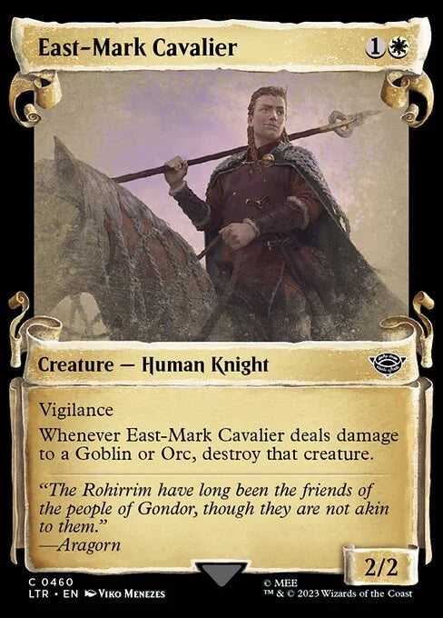 [Foil] LTR 460 East-Mark Cavalier (0460 - Scroll Showcase - Silver Foil) C
