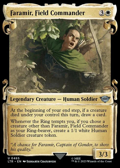 [Foil] LTR 465 Faramir, Field Commander (0465 - Scroll Showcase - Silver Foil) U