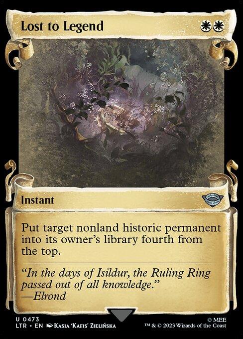 [Foil] LTR 473 Lost to Legend (0473 - Scroll Showcase - Silver Foil) U