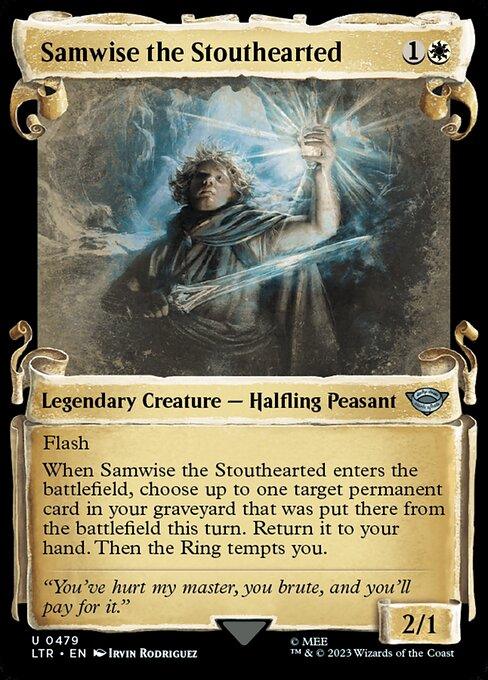 [Foil] LTR 479 Samwise the Stouthearted (0479 - Scroll Showcase - Silver Foil) U