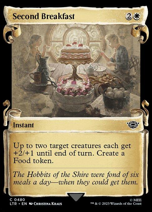 [Foil] LTR 480 Second Breakfast (0480 - Scroll Showcase - Silver Foil) C
