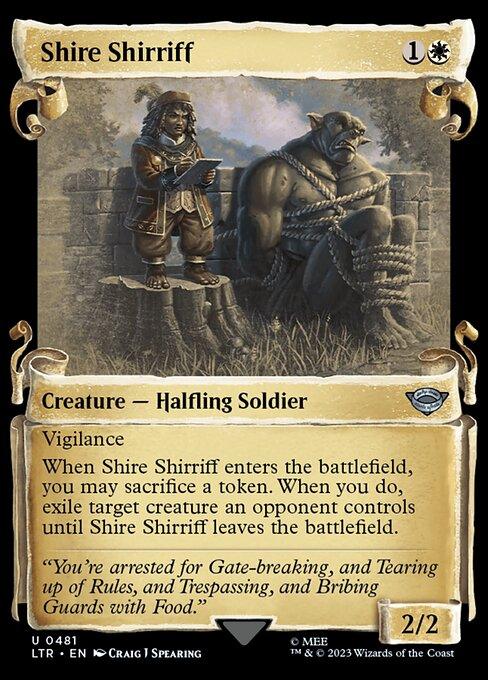 [Foil] LTR 481 Shire Shirriff (0481 - Scroll Showcase - Silver Foil) U