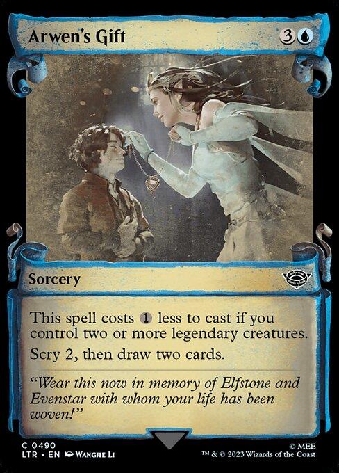 [Foil] LTR 490 Arwen's Gift (0490 - Scroll Showcase - Silver Foil) C