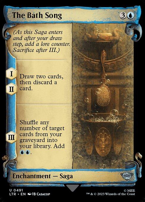 [Foil] LTR 491 The Bath Song (0491 - Scroll Showcase - Silver Foil) U