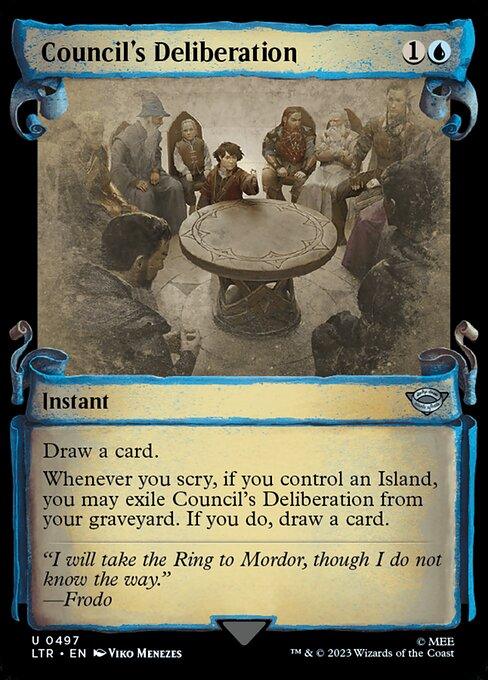 [Foil] LTR 497 Council's Deliberation (0497 - Scroll Showcase - Silver Foil) U