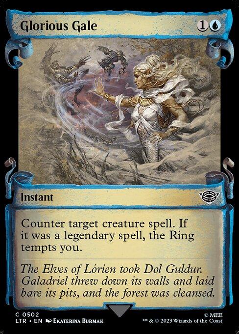 [Foil] LTR 502 Glorious Gale (0502 - Scroll Showcase - Silver Foil) C