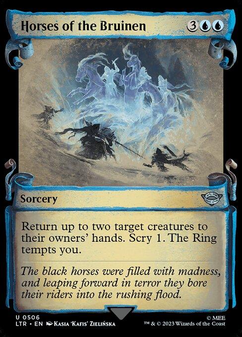 [Foil] LTR 506 Horses of the Bruinen (0506 - Scroll Showcase - Silver Foil) U