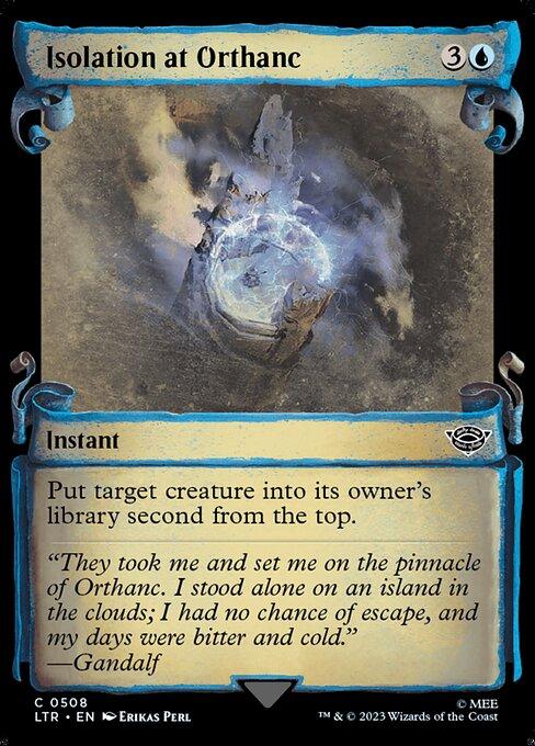 [Foil] LTR 508 Isolation at Orthanc (0508 - Scroll Showcase - Silver Foil) C