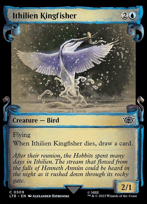 [Foil] LTR 509 Ithilien Kingfisher (0509 - Scroll Showcase - Silver Foil) C
