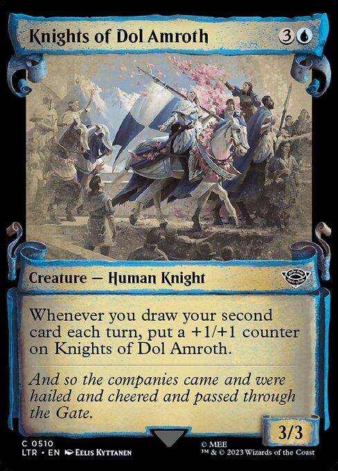 [Foil] LTR 510 Knights of Dol Amroth (0510 - Scroll Showcase - Silver Foil) C
