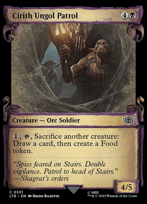 [Foil] LTR 531 Cirith Ungol Patrol (0531 - Scroll Showcase - Silver Foil) C