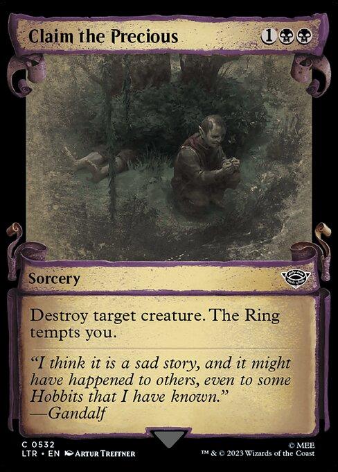 [Foil] LTR 532 Claim the Precious (0532 - Scroll Showcase - Silver Foil) C