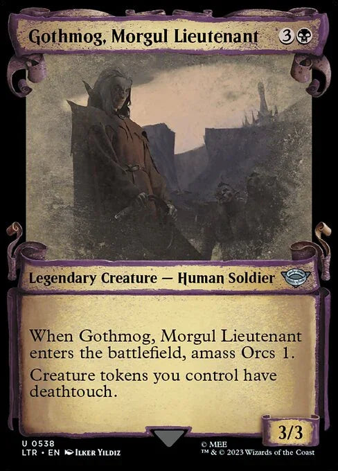 [Foil] LTR 538 Gothmog, Morgul Lieutenant (0538 - Scroll Showcase - Silver Foil) U