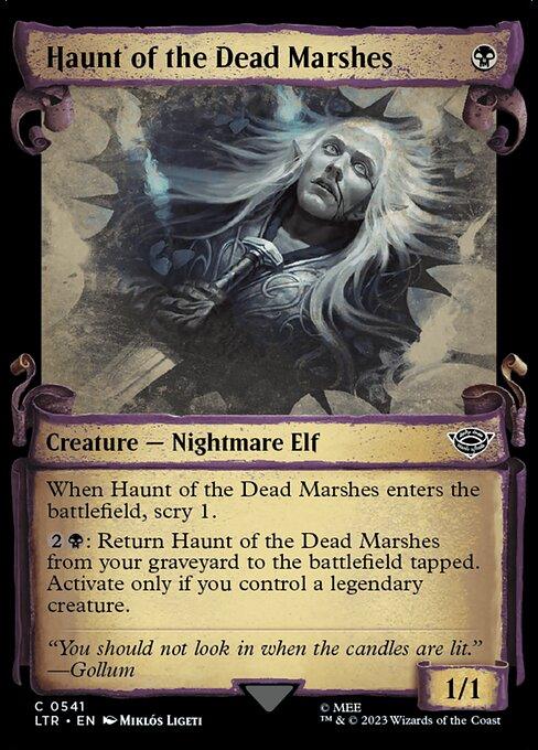 [Foil] LTR 541 Haunt of the Dead Marshes (0541 - Scroll Showcase - Silver Foil) C