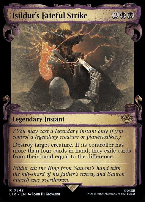 [Foil] LTR 542 Isildur's Fateful Strike (0542 - Scroll Showcase - Silver Foil) R