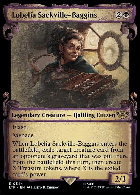 [Foil] LTR 544 Lobelia Sackville-Baggins (0544 - Scroll Showcase - Silver Foil) R
