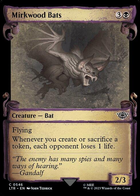 [Foil] LTR 546 Mirkwood Bats (0546 - Scroll Showcase - Silver Foil) C