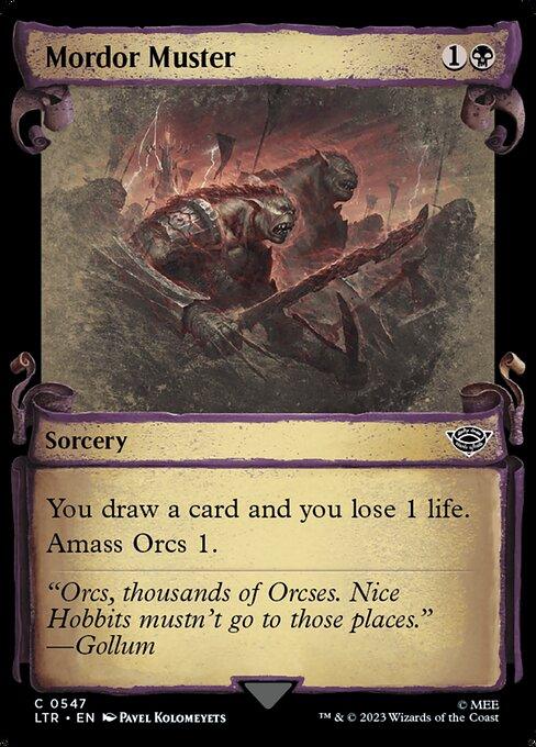 [Foil] LTR 547 Mordor Muster (0547 - Scroll Showcase - Silver Foil) C