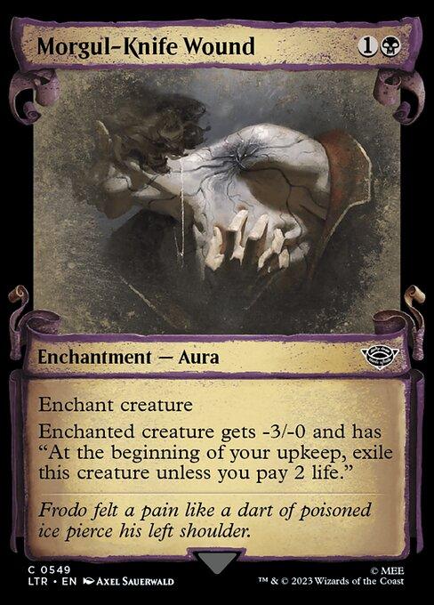 [Foil] LTR 549 Morgul-Knife Wound (0549 - Scroll Showcase - Silver Foil) C