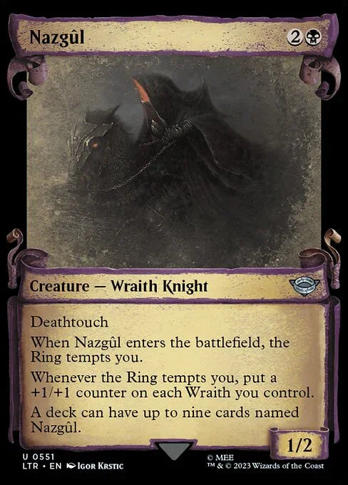 [Foil] LTR 551 Nazgul (0551 - Scroll Showcase - Silver Foil) U