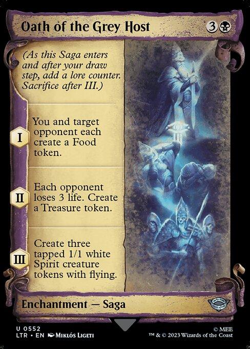 [Foil] LTR 552 Oath of the Grey Host (0552 - Scroll Showcase - Silver Foil) U