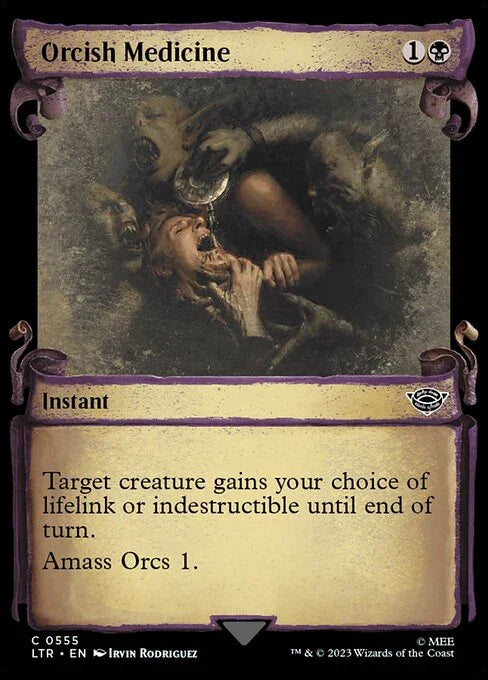 [Foil] LTR 555 Orcish Medicine (0555 - Scroll Showcase - Silver Foil) C