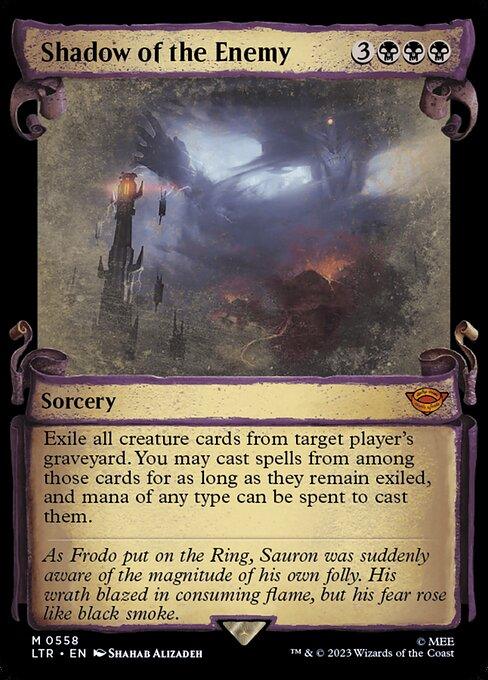 [Foil] LTR 558 Shadow of the Enemy (0558 - Scroll Showcase - Silver Foil) M