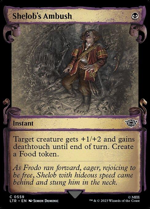 [Foil] LTR 559 Shelob's Ambush (0559 - Scroll Showcase - Silver Foil) C