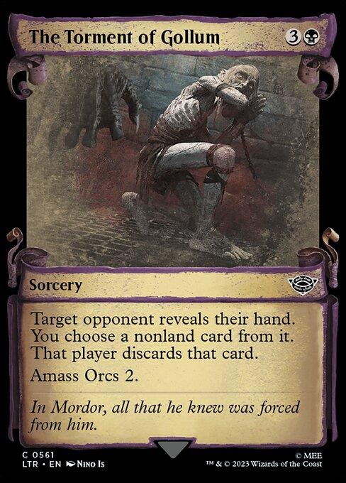 [Foil] LTR 561 The Torment of Gollum (0561 - Scroll Showcase - Silver Foil) C