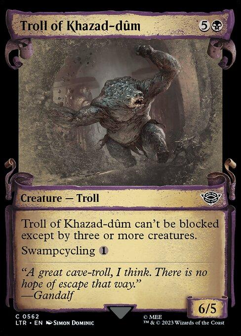 [Foil] LTR 562 Troll of Khazad-dum (0562 - Scroll Showcase - Silver Foil) C