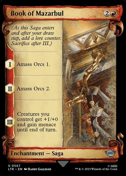 [Foil] LTR 567 Book of Mazarbul (0567 - Scroll Showcase - Silver Foil) U