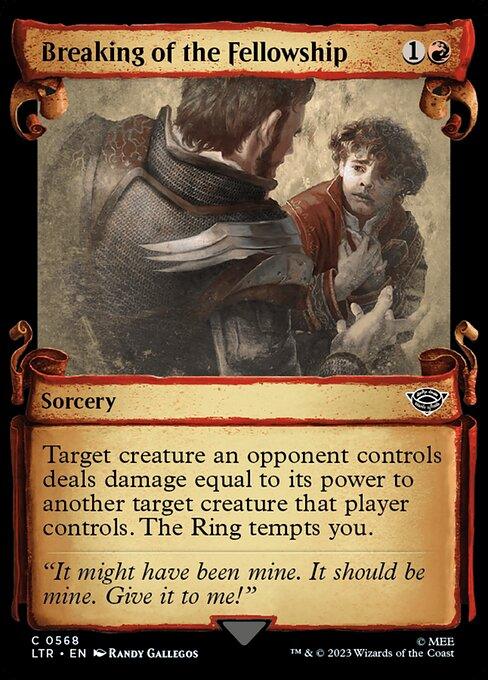 [Foil] LTR 568 Breaking of the Fellowship (0568 - Scroll Showcase - Silver Foil) C