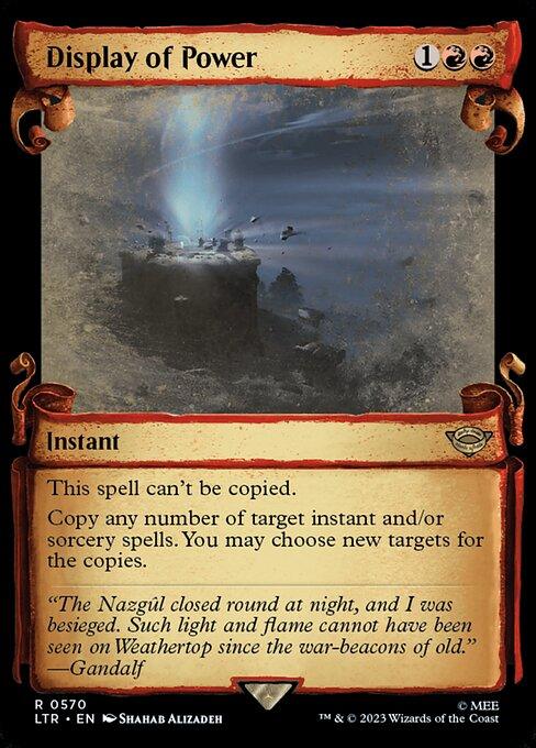 [Foil] LTR 570 Display of Power (0570 - Scroll Showcase - Silver Foil) R