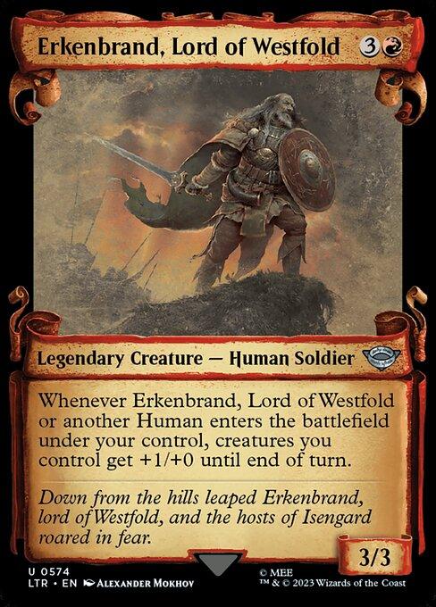 [Foil] LTR 574 Erkenbrand, Lord of Westfold (0574 - Scroll Showcase - Silver Foil) U
