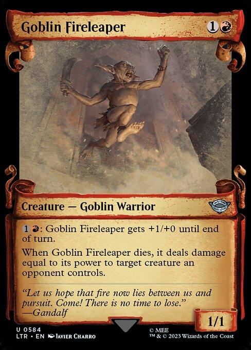 [Foil] LTR 584 Goblin Fireleaper (0584 - Scroll Showcase - Silver Foil) U