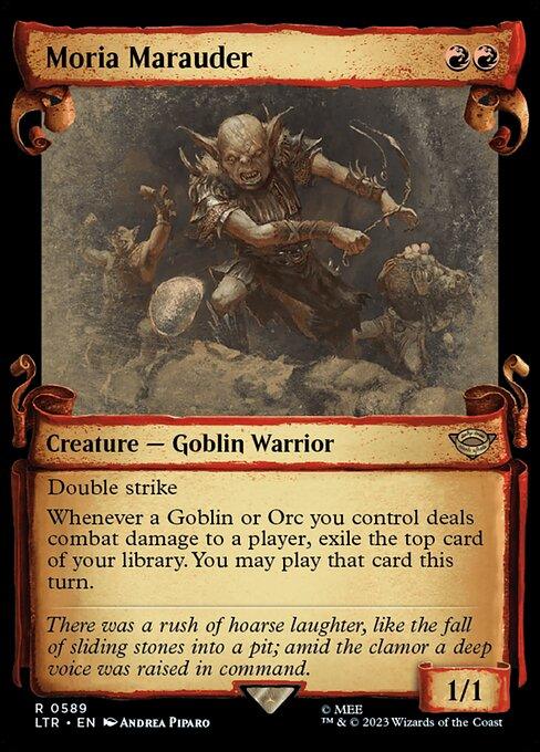 [Foil] LTR 589 Moria Marauder (0589 - Scroll Showcase - Silver Foil) R
