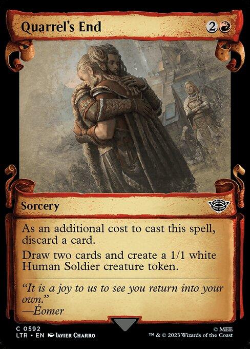 [Foil] LTR 592 Quarrel's End (0592 - Scroll Showcase - Silver Foil) C