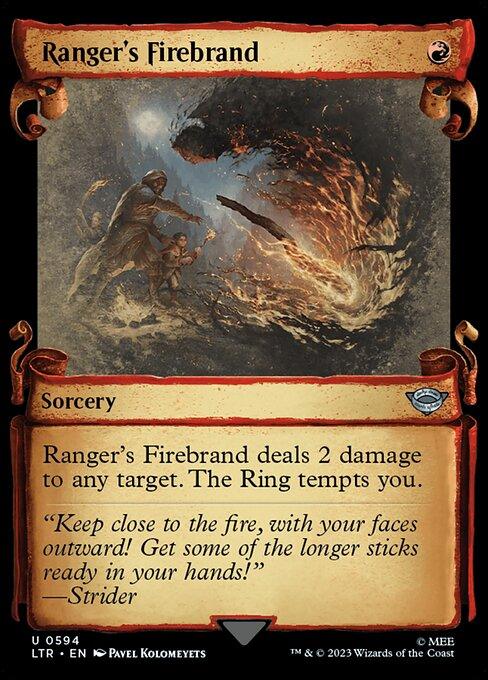 [Foil] LTR 594 Ranger's Firebrand (0594 - Scroll Showcase - Silver Foil) U