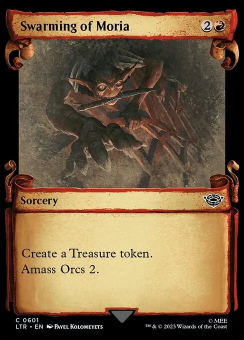 [Foil] LTR 601 Swarming of Moria (0601 - Scroll Showcase - Silver Foil) C