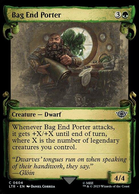 [Foil] LTR 604 Bag End Porter (0604 - Scroll Showcase - Silver Foil) C