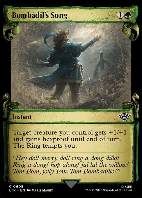 [Foil] LTR 605 Bombadil's Song (0605 - Scroll Showcase - Silver Foil) C