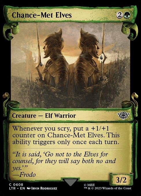 [Foil] LTR 608 Chance-Met Elves (0608 - Scroll Showcase - Silver Foil) C