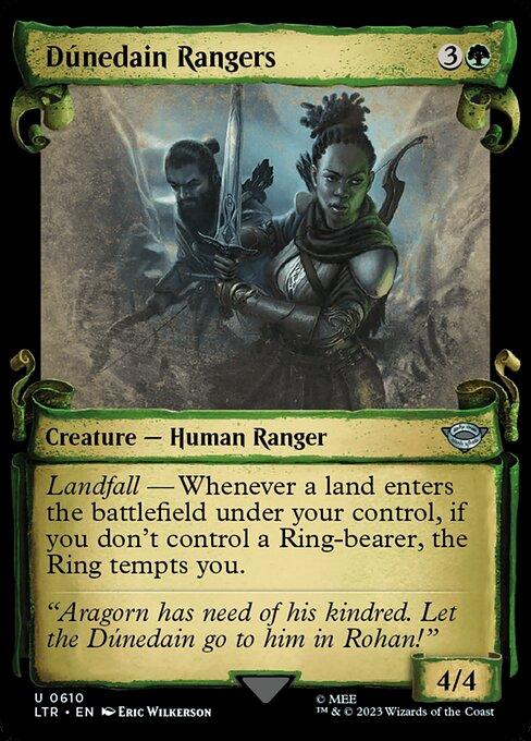 [Foil] LTR 610 Dunedain Rangers (0610 - Scroll Showcase - Silver Foil) U