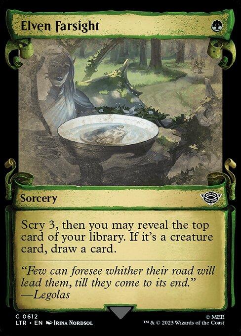 [Foil] LTR 612 Elven Farsight (0612 - Scroll Showcase - Silver Foil) C