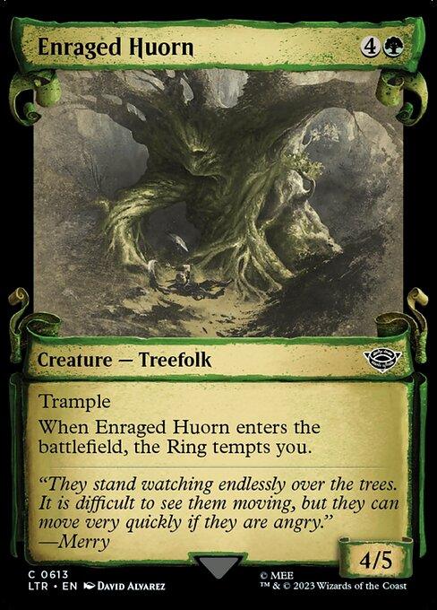 [Foil] LTR 613 Enraged Huorn (0613 - Scroll Showcase - Silver Foil) C