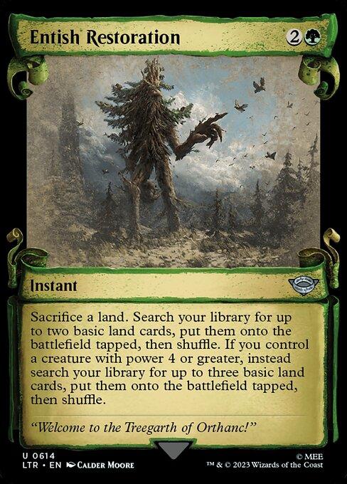 [Foil] LTR 614 Entish Restoration (0614 - Scroll Showcase - Silver Foil) U