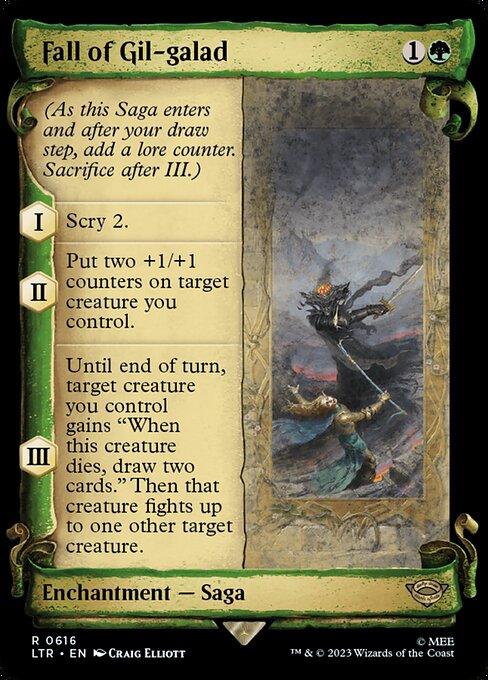 [Foil] LTR 616 Fall of Gil-galad (0616 - Scroll Showcase - Silver Foil) R