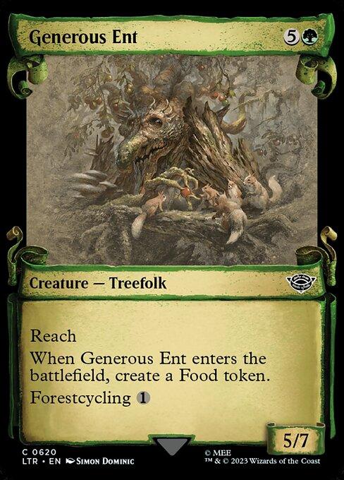 [Foil] LTR 620 Generous Ent (0620 - Scroll Showcase - Silver Foil) C